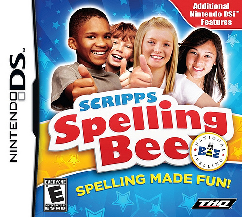 Scripps Spelling Bee box art for Nintendo DS